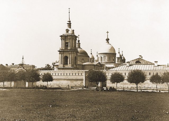 Intercession (Pokrovsky) Monastery in Moscow, 1882. Photo by Sherer, Nabgolts