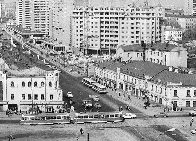 Former monastery hotel in the 1970s. The view from Taganskaya street